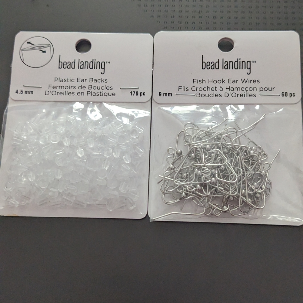 Ear hook wires and backings
